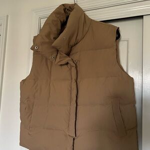 Camel Puffer Vest